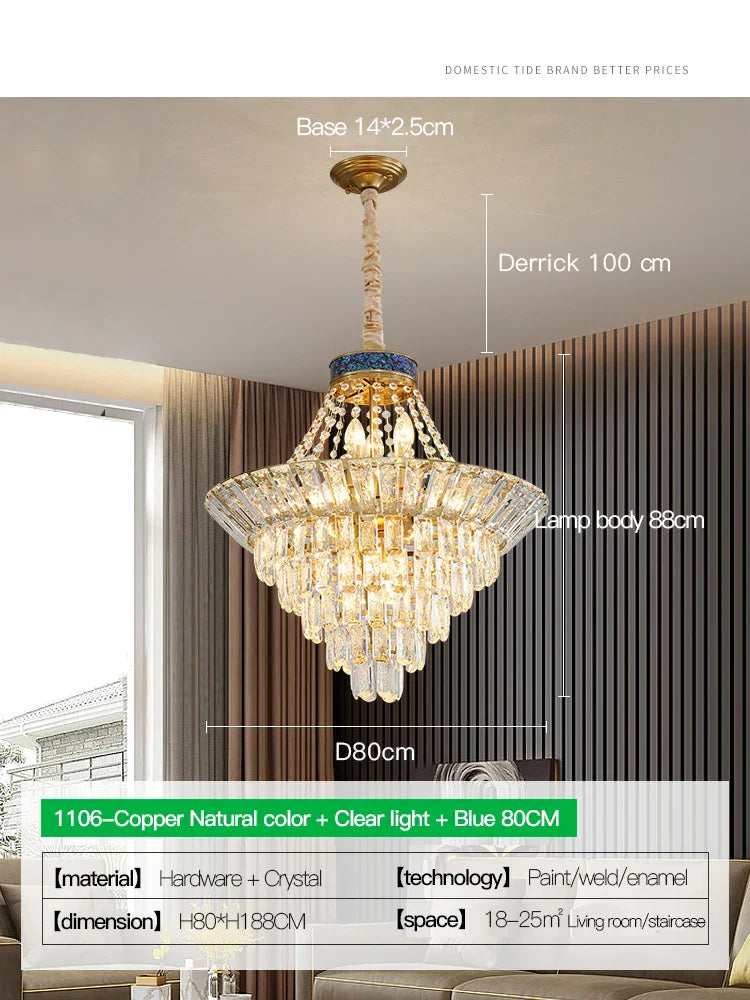 Decorbites™ Kristall-Duplex-Kronleuchter: Modern und elegant für Hotels, Villen und Wohnräume