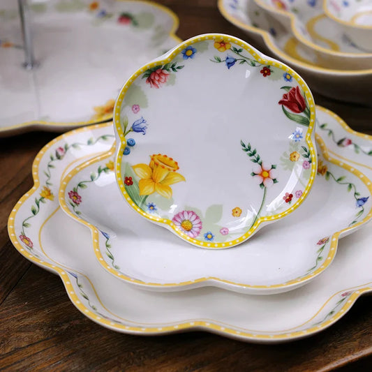 Decorbites™ Oster-Tulpen-Essgeschirr-Set & Servierbesteck für Zuhause und Küche.