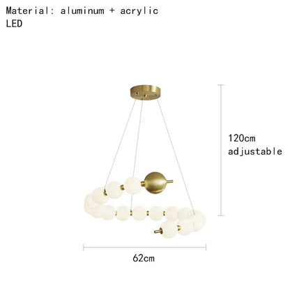Decorbites™ Acryl-LED-Kronleuchter: Moderne Pendelleuchte für das Wohnzimmer