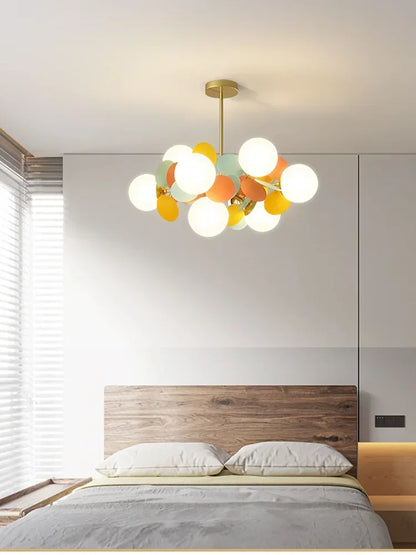 Decorbites™ Glas-Hänge-Deckenleuchte für Kinderzimmer, Wohnzimmer, Schlafzimmer – Moderner Kronleuchter & Heimdekoration
