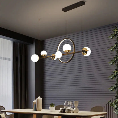 Decorbites™ LED-Langstreifen-Hängeleuchte: Nordisches minimalistisches Design für Wohnzimmer, Restaurant, Bar
