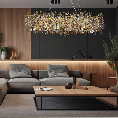 Decorbites™ Große Kristall-Leuchter für Esszimmer - Nordischer LED-Insel-Hängeleuchte