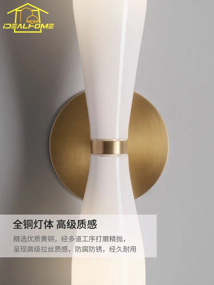 Decorbites™ ETCETERA Kupferwandlampe: Minimalistischer Luxus-LED-Innenbeleuchtung für Schlafzimmer, Wohnzimmer
