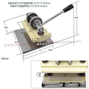 Decorbites™ Leder-Schneidemaschine für DIY-Bastelarbeiten - Manuelles Press-Stanzwerkzeug