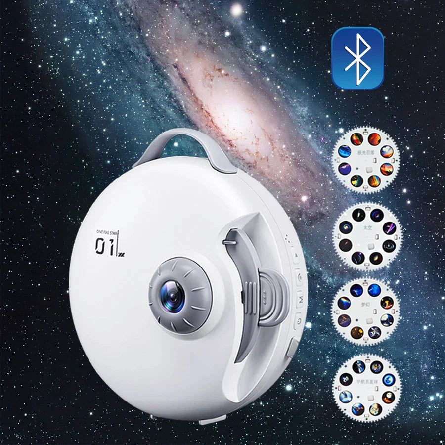 DecorBites™ Galaxy Starry Projector Night Light for Bedroom Decor & Kids Gift