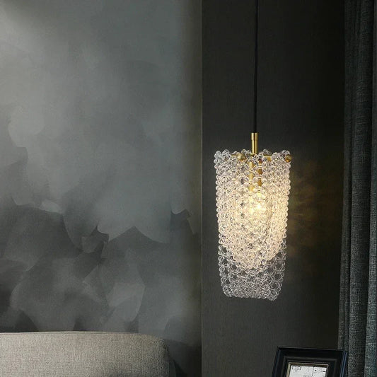 Decorbites™ Kristall-Quaste-Nachttisch-Hängeleuchte: Luxus-Beleuchtung für Schlafzimmer & Restaurant