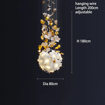DecorBites™ Crystal Flower Luxury Chandelier for Home Decor