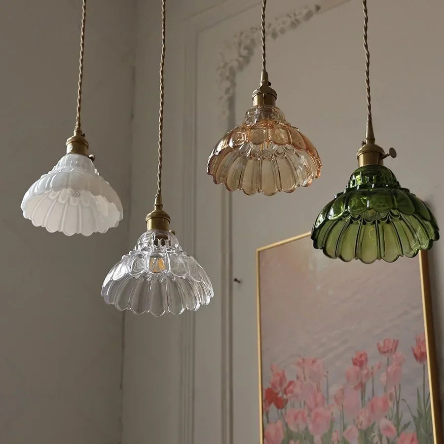 Decorbites™ LED-Wandleuchte Modern Nordisch mit Zugschalter Glas Schlafzimmerlampe