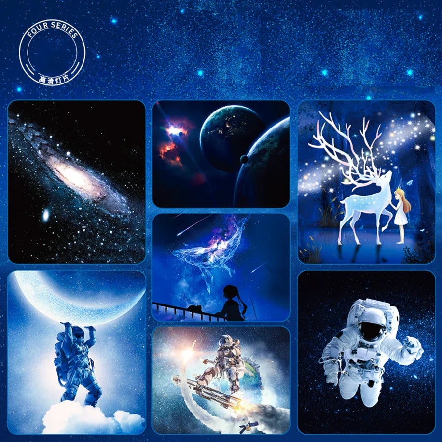 DecorBites™ Galaxy Starry Night Light Projector for Bedroom Decor & Kids Gift