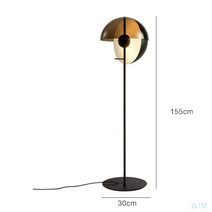 Decorbites™ Glas-Hemisphären-LED-Stehlampen für Schlafzimmer und Wohnzimmer, hochwertige Dekorationsbeleuchtung