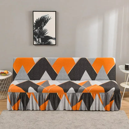 DecorBites™ Elastic Armless Futon Sofa Cover Slipcovers