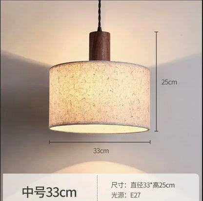 Decorbites™ Sahne Wabi-sabi Kronleuchter Lampe Retro Japanischer Stil Schlafzimmer Dekor Beleuchtung