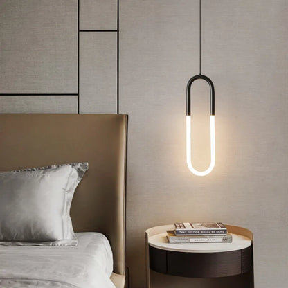 Modern Black Gold Iron Acrylic Pendant Light
