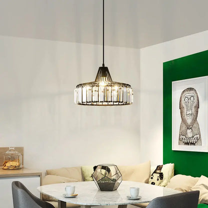 Decorbites™ Kristall-LED-Hängeleuchte: Retro-Gold-Lampenschirm für Wohnzimmer, Schlafzimmer, Esszimmer