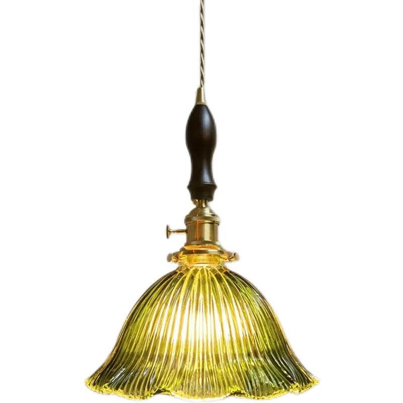 Decorbites™ Japanischer Stil Grüne Glas LED Hängelampe für die Wohnraumausstattung