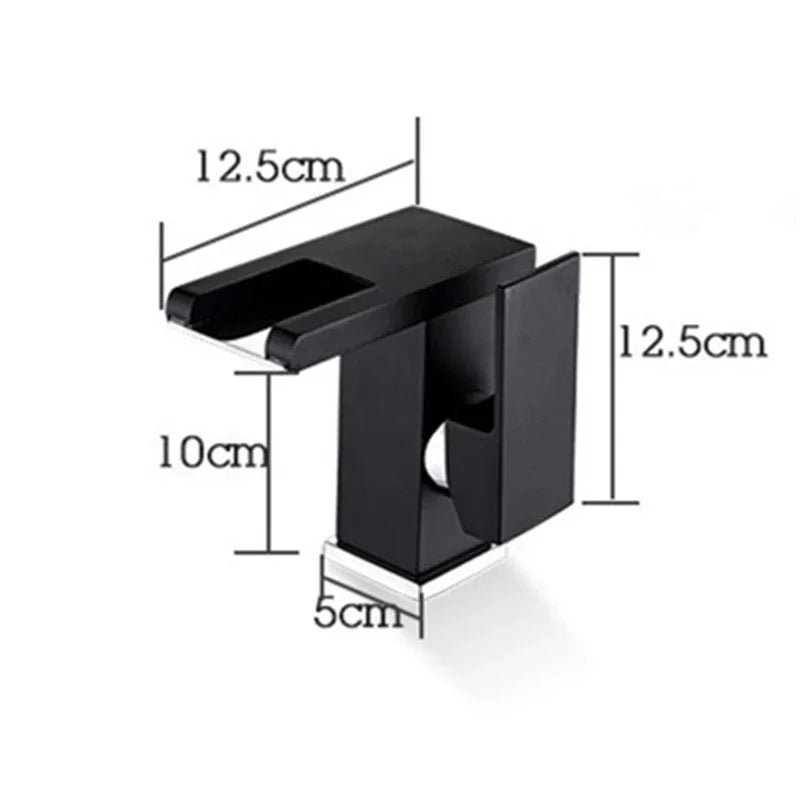 Decorbites™ LED-Wasserfall-Waschtischarmatur - Einhebelmischtapfen in Weiß, Schwarz oder Chrom