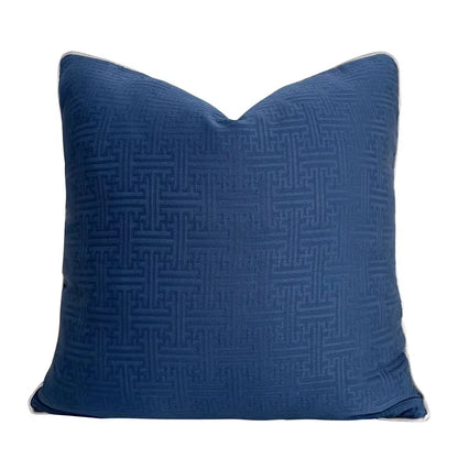 DecorBites™ Geometric Jacquard Cushion Cover 45x45cm - European Art Decor for Home
