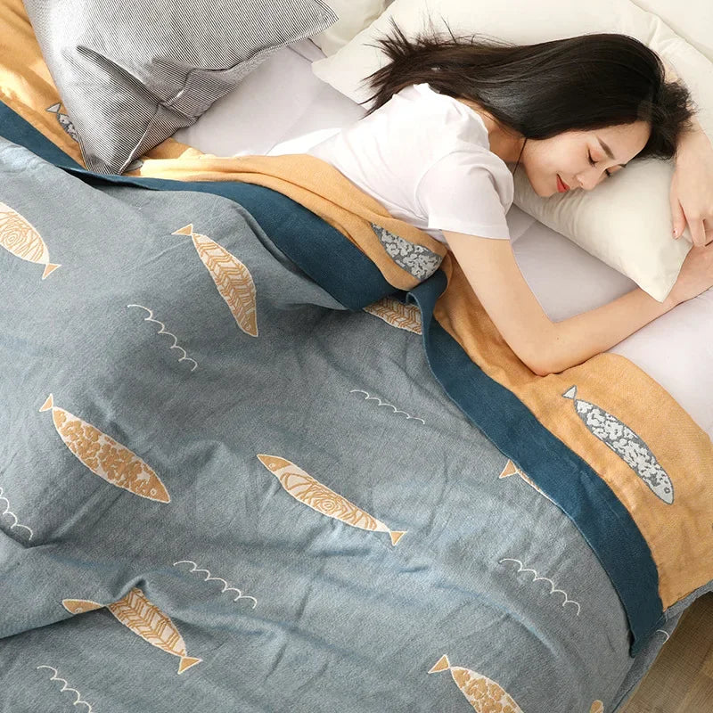 Decorbites™ Kawaii-Fisch-Baumwolltüll-Decke