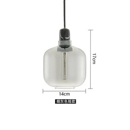 Decorbites™ Industrielle Buntglas-Hängeleuchte LED Pendellampe für Ess- und Wohnzimmer