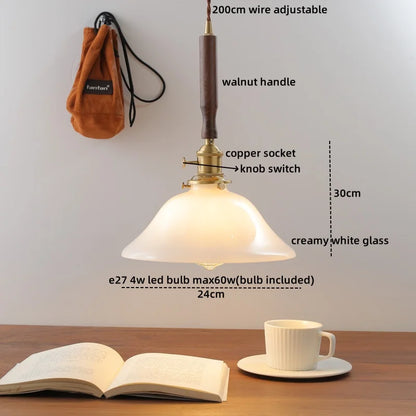 Decorbites™ Kupfer-Walnuss-LED-Hängeleuchten, moderne Hängelampe für Flur, Schlafzimmer, Esszimmer