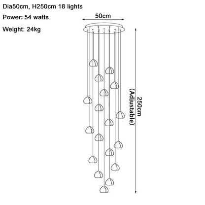 Modern Crystal Ball Pendant Light in Silver Iron