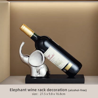 Decorbites™ Elefanten-Weinregal-Tischdekoration Heimdekoration Skulptur Handwerks-Kunst