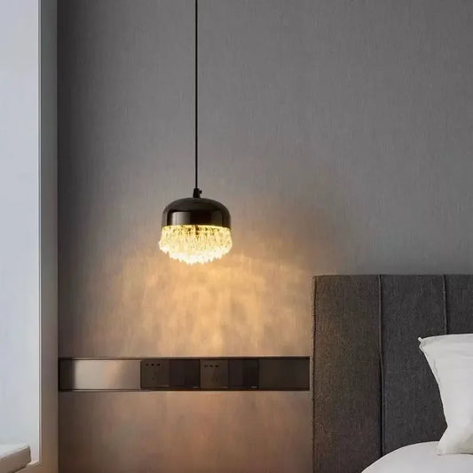 Decorbites™ Kristall-Quasten-Kronleuchter für Schlafzimmer Esszimmer Nachttisch Glas-Pendant-Lampe