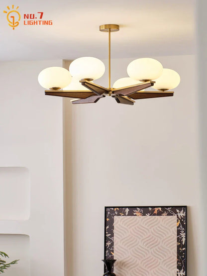 Decorbites™ Sahnehölzer LED-Kronleuchter, modernes Design für Wohnzimmer & Schlafzimmer