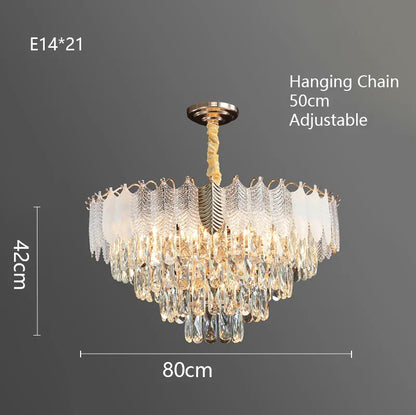 Decorbites™ Kristall-Innenleuchter: Postmoderne LED-Hängeleuchten für luxuriöse Wohnzimmerdekoration