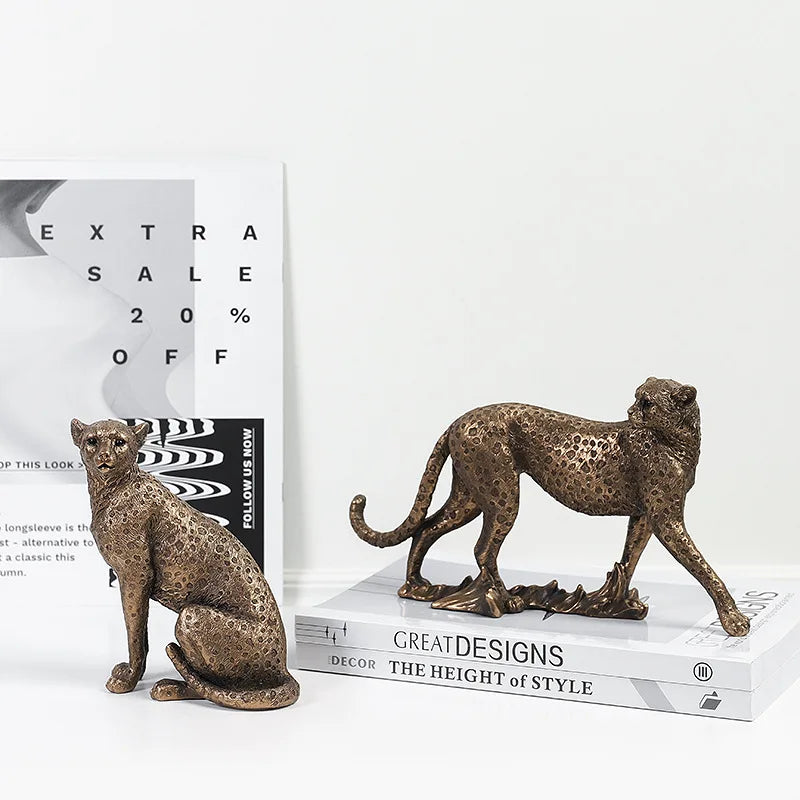 DecorBites™ Leopard Statue Decoration - Modern Home Office Decor-Gifts