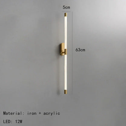 Decorbites™ Akryl-Linie LED-Wandleuchten Dimmbare Gold Schwarz Metall für Wohnzimmer Schlafzimmer