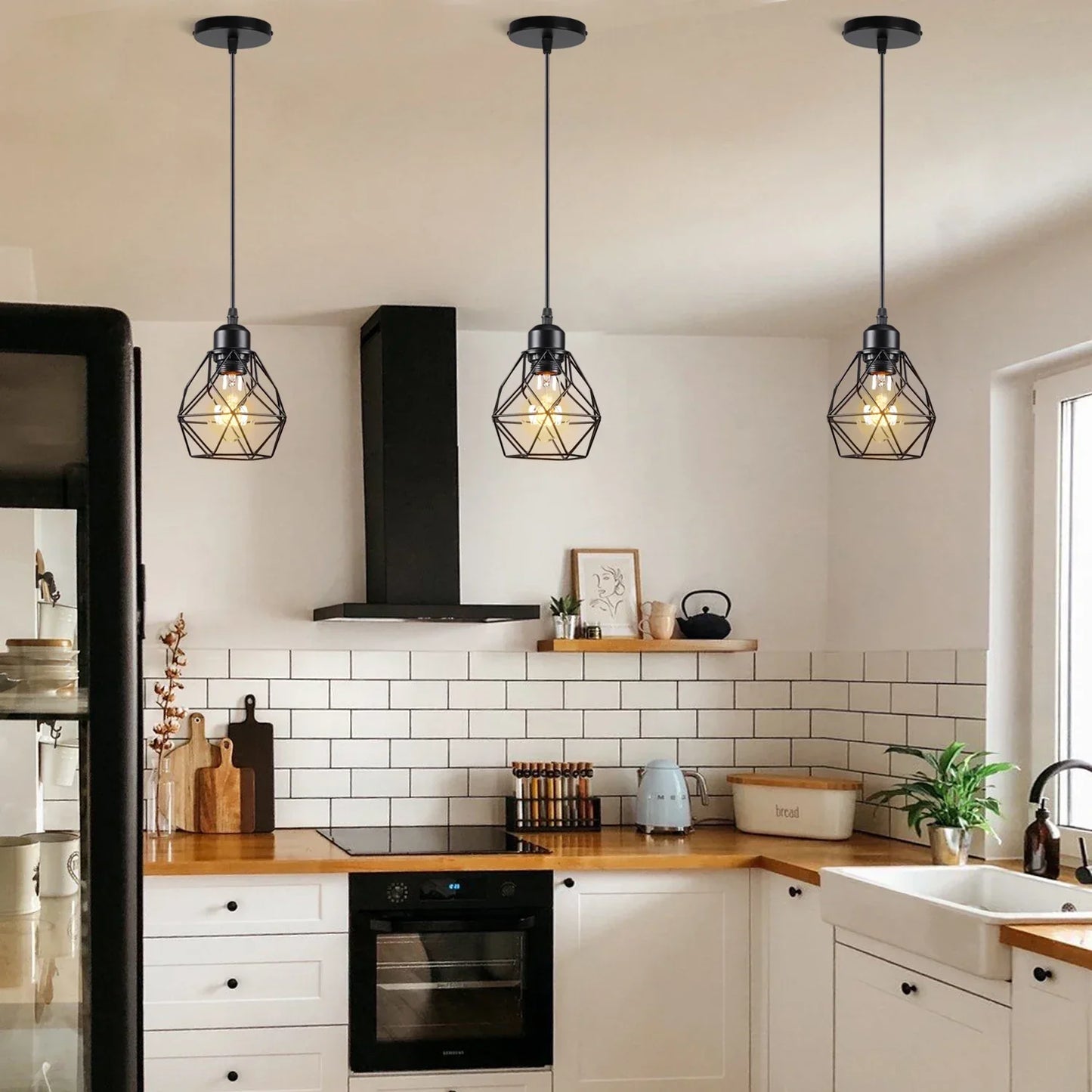Decorbites™ Industrielles Loft-Pendant-LED-Deckenleuchte für die Dekoration im Wohnzimmer, Küche und Zuhause
