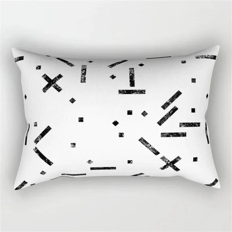 Decorbites™ Geometrisches Wellenlinien-Taljen-Kissenbezug-Set