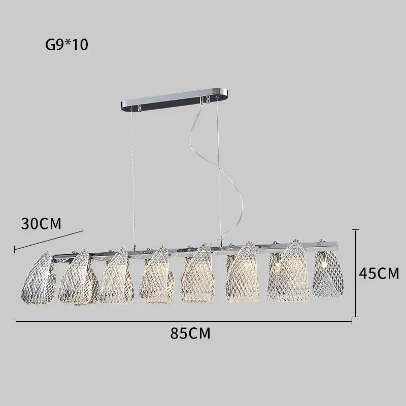 Decorbites™ Glas-Kiefernzapfen-LED-Kronleuchter: Moderne Art-Deco-Hängebeleuchtung