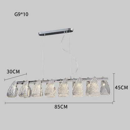 Decorbites™ Glas-Kiefernzapfen-LED-Kronleuchter: Moderne Art-Deco-Hängebeleuchtung