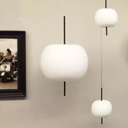 Glass LED Pendant Light Golden 33cm Diameter