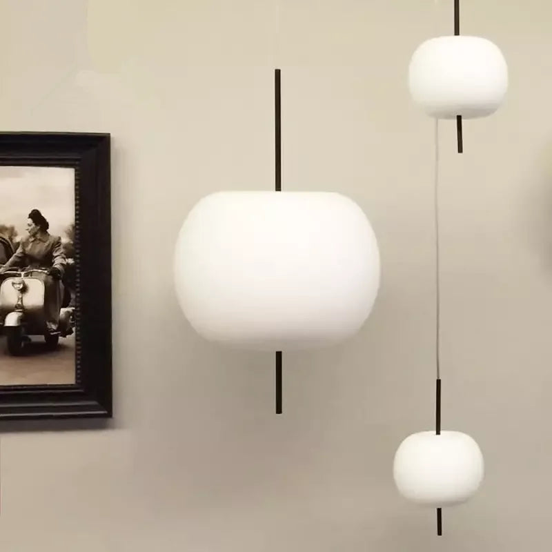 Glass LED Pendant Light Golden 33cm Diameter