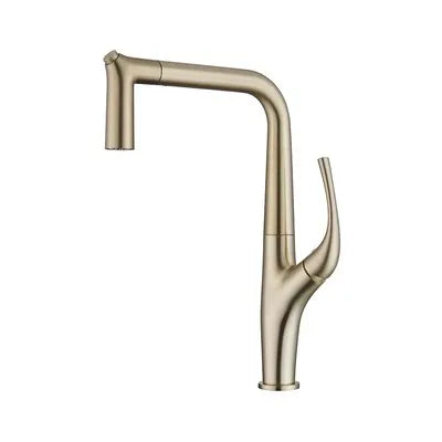 DecorBites™ Black 3 Way Kitchen Faucet with Water Filter, Deck Mounted Brass Sink Mixer