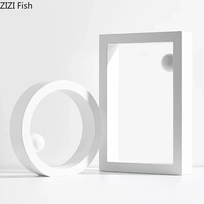 Decorbites™ Geometrische Kreis-Schreibtisch-Dekoration Minimalistisches Modernes Abstraktes Kunstästhetisches Dekor