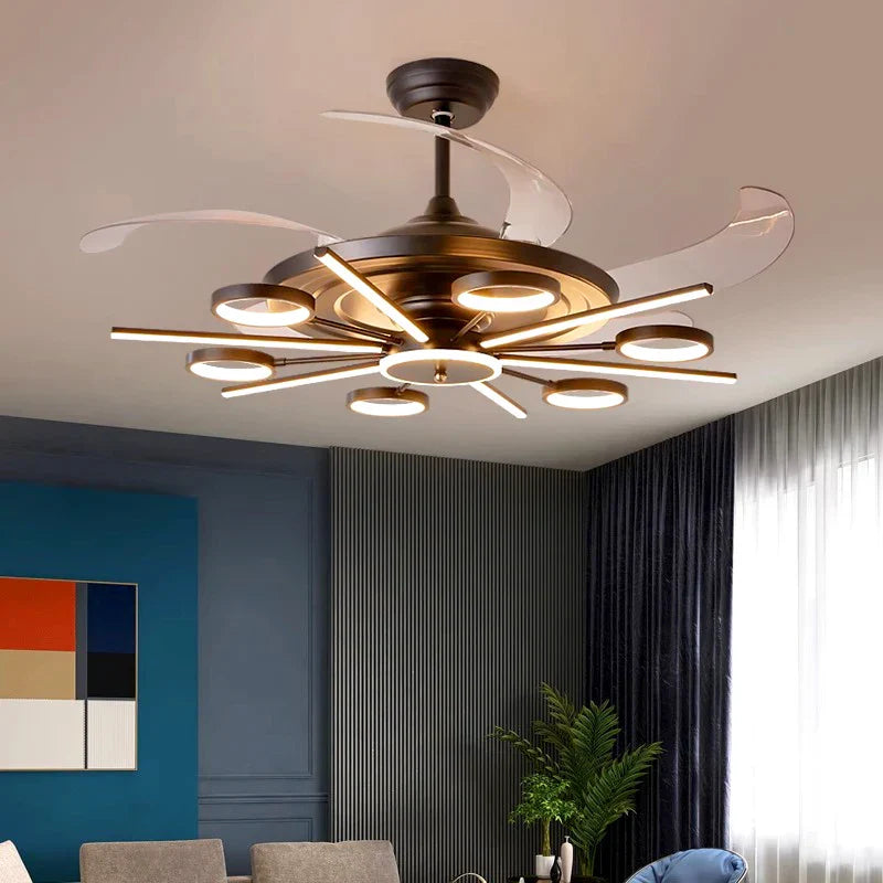 Decorbites™ LED-Deckenventilator für Kinderzimmer mit blattlosem Design und Fernbedienung