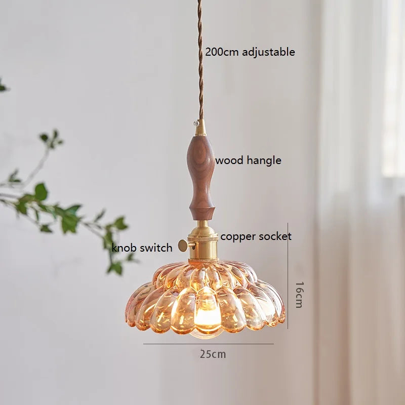 Glass Vintage Pendant Lamp