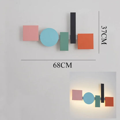 Decorbites™ Geometrische Deckenleuchte Macaron-Lampe für Wohnzimmer- und Nachttischbeleuchtung