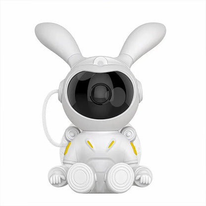 DecorBites™ Galaxy Bunny Astronaut Projector: Moon and Star Night Light for Children