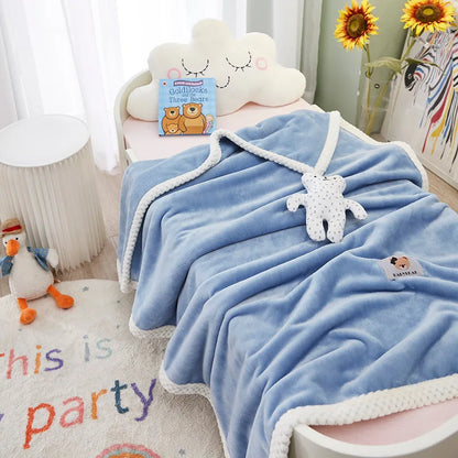 Decorbites™ Kinder-Flanell-Nickerchen-Decke - Leicht & Gemütlich Einzelbettüberwurf