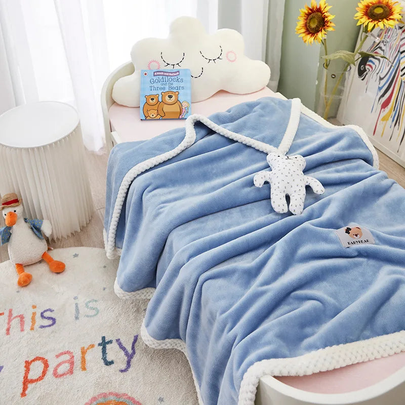 Decorbites™ Kinder-Flanell-Nickerchen-Decke - Leicht & Gemütlich Einzelbettüberwurf