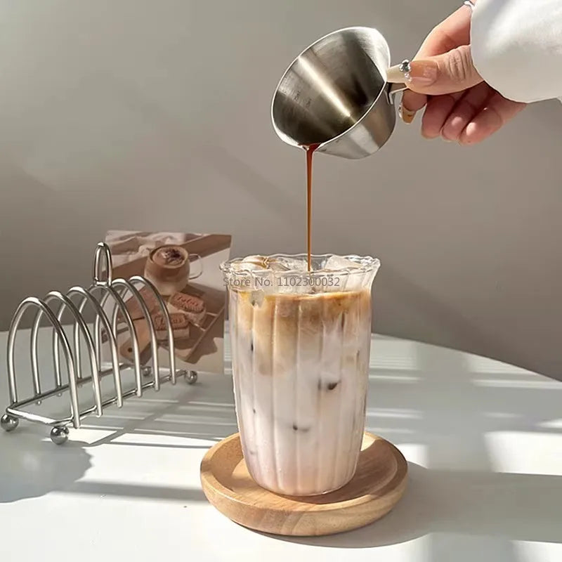 Glass Stripe Drinkware Cup
