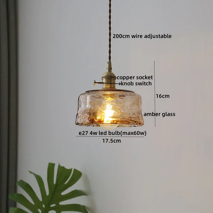Decorbites™ Klar-Glas-LED-Pendelleuchte | Nordische Hängelampe für Küche, Wohnzimmer