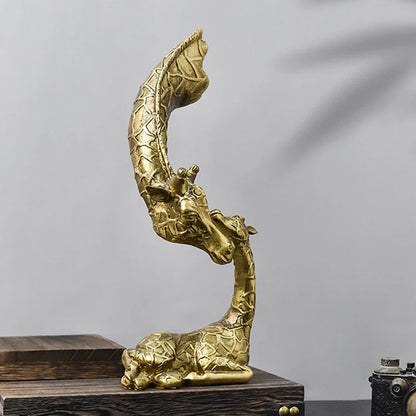 Decorbites™ Abstrakte Harz-Giraffen-Figuren Dekoration für Zuhause und Büro Ornament Kunstsammlung