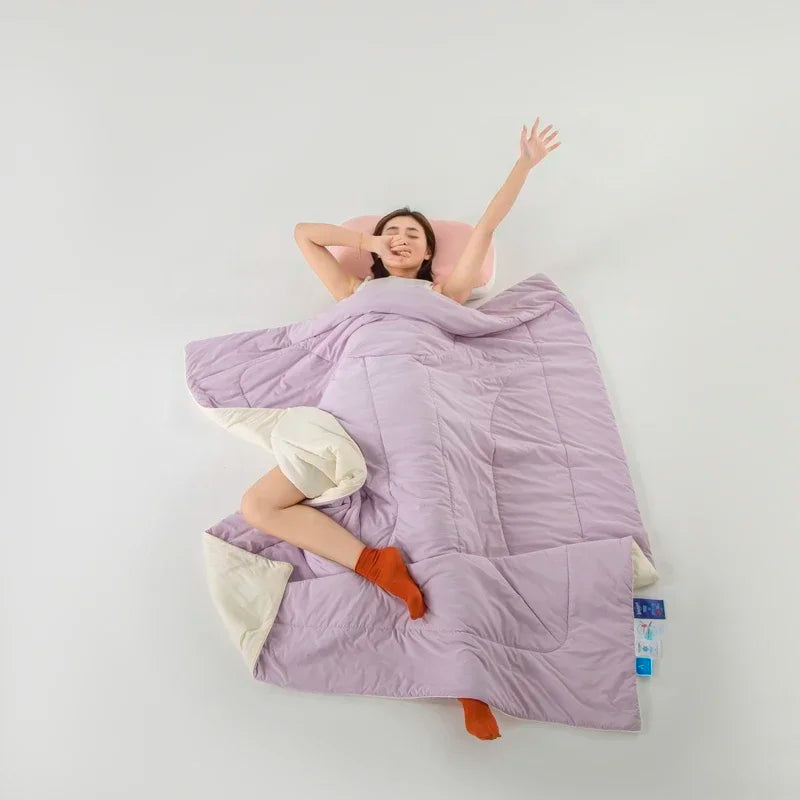 Decorbites™ Eis-Seiden-Kühl-Decke: Doppelseitige Super-Kühl-Decke für einen kühlen Sommer