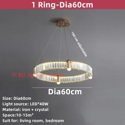 Decorbites™ Kristall-Deckenleuchter LED-Innenbeleuchtung für Wohnzimmer Schlafzimmer Arbeitszimmer